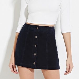 Corduroy Mini Skirt